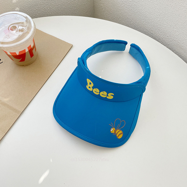 Summer Adjustable Cotton UV Protection Sun Hats with Empty Top Holiday Beach Visor Caps Wider Brim Face Protect Outdoor