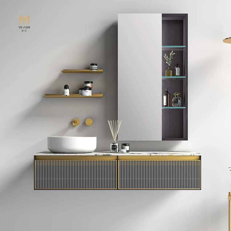 Luxury Vanity Bathroom Furniture Modern Double Sink Vanity Set