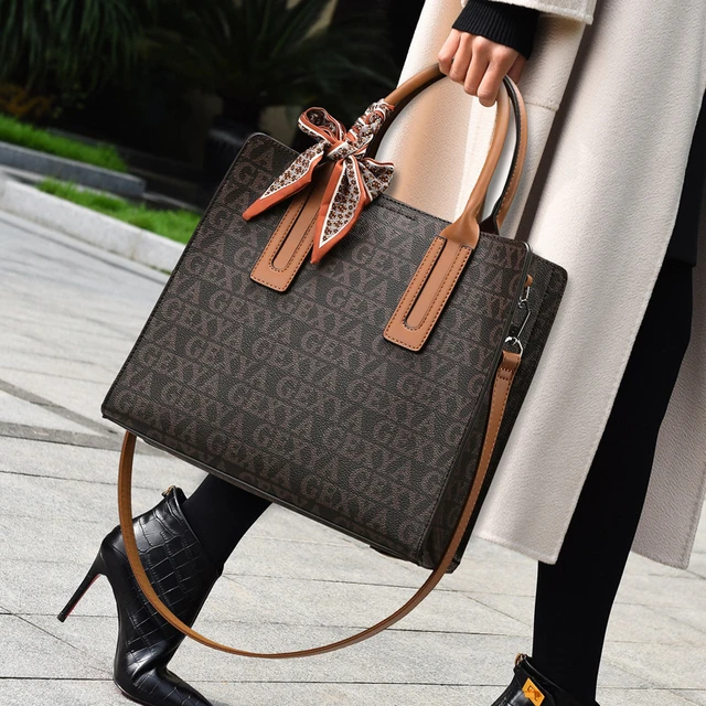 Znane markowe torby firmowe damskie torebki ze skóry listowej 2023  luksusowe torebki damskie torebki modne torby na ramię bolso mujer -  AliExpress