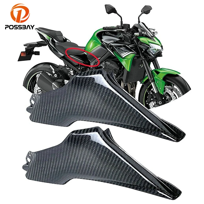 

1 Pair Carbon Fiber Look Motorcycle Seat Frame Side Cover Fairing Bench Cowl Panel ABS for Kawasaki Z 900 Z900 2017 2018 2019