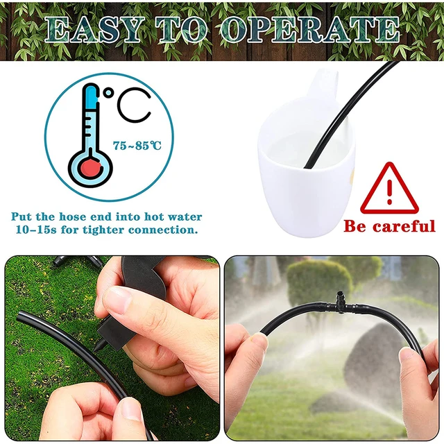 50Db 10Db 4/7 Mm -Es Tömlő Tee -Csatlakozó Szögesdrók -Cső Spray -Ízület Kültéri Kerti Pázsit Öntözési Rendszerek Szerszámok - Image 3