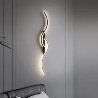 Modern LED Wall Sconce Strip Aluminum Wall Lamp 60/80/100CM For Bedroom Bedside Living Room Background Decor Lighting Fixtures - Image 2