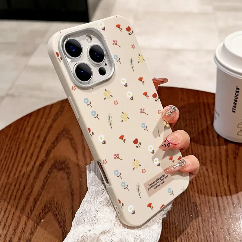 Retro Fashion Floral Leather Phone Case Cover