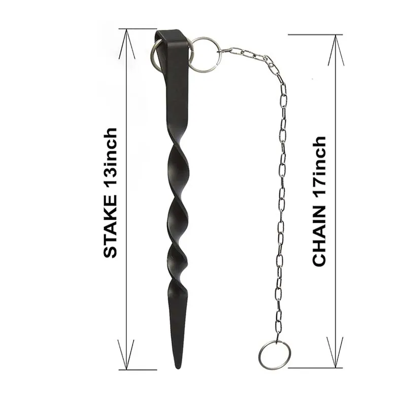 Garden drainage ditch locator iron rain chain anchor pile rain chain fixator suitable for installation