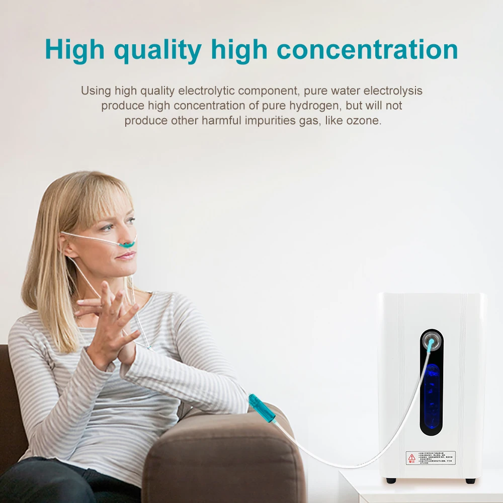 99.99% Pure H2 Inhalation Hydrogen Water Generator 150ml Large Flow Hydrogen Inhalation Machine 6
