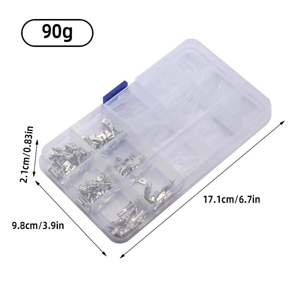 4.8 6.3mm terminais de friso elétrico termin spade conectores sortidas kit