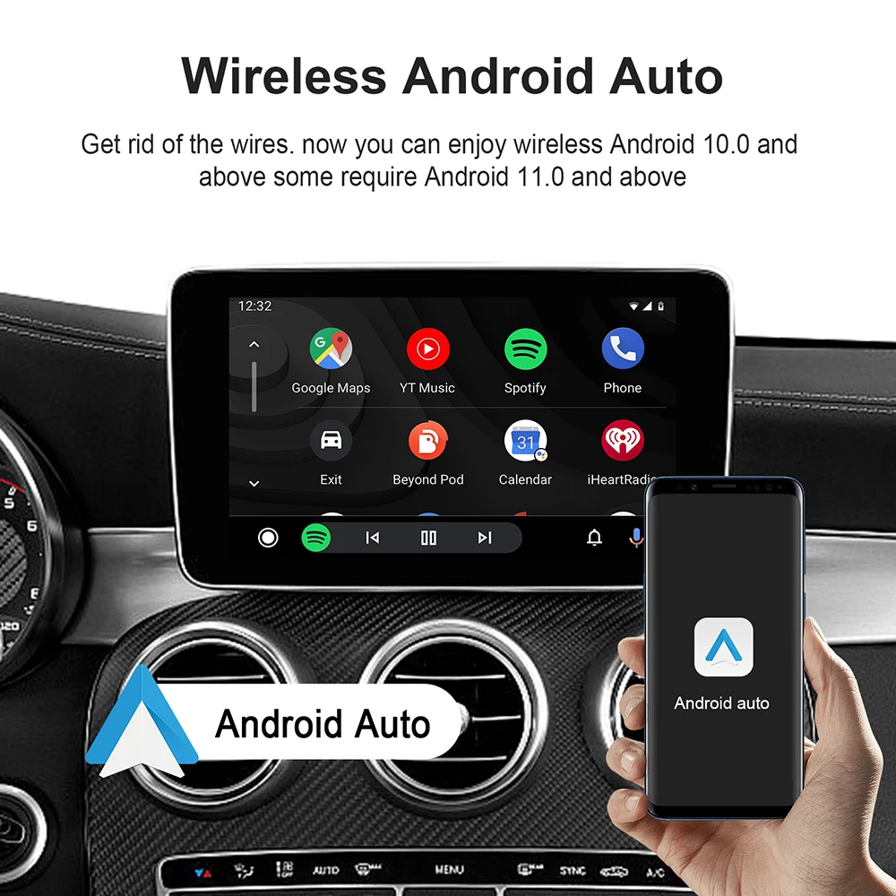 一点限り❣️CarPlay AI Box Android 13アタブター CarPlay Ai Box Android 13 Wired To Wireless CarPlay Android