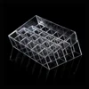 Clear 24 Grid Lipstick Stand Case Makeup Organizer Storage Box Lipstick Display Stand Holder Cosmetic Jewelry Organizer Box 5