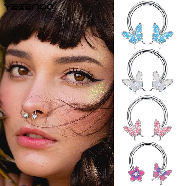 Circulars Septum Ring Piercing | Horseshoe Piercing Titanium - G23 Titanium  Septum - Aliexpress