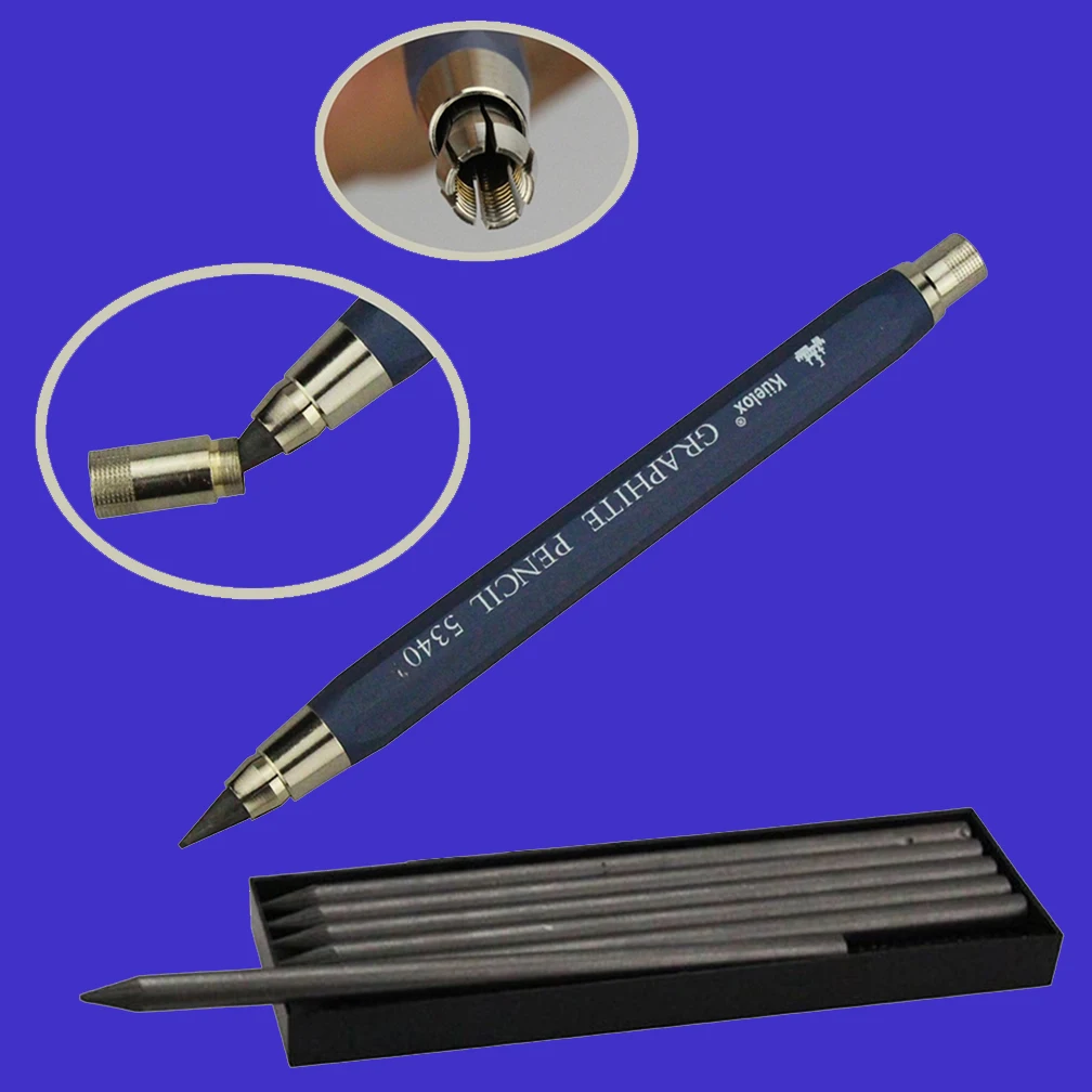 

Sketch up 5.6mm Mechanical Graphite Pencil Clutch with Built Sharpener for Woodworking Architect Art Painter Drawing Drafting