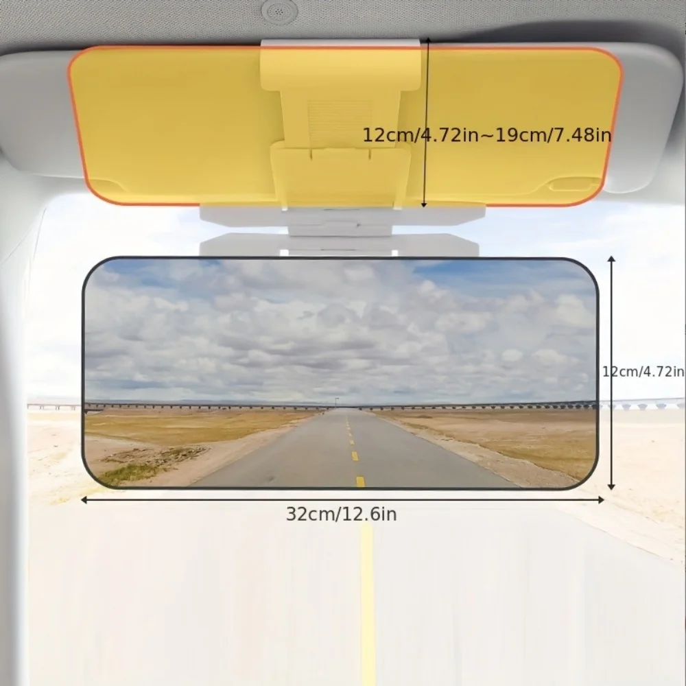 Parasol Extensible Plegable para Auto 2026, Antideslumbrante, con Bloqueo UV, Visión Nocturna HD Polarizada, Accesorio Universal para el Interior del Vehículo