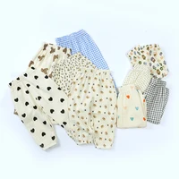 2024 Kids Children Summer Harem Pants Cotton Spring Autumn Boy Girl Breathable Casual Long For Baby Teenager Korean Trousers 3