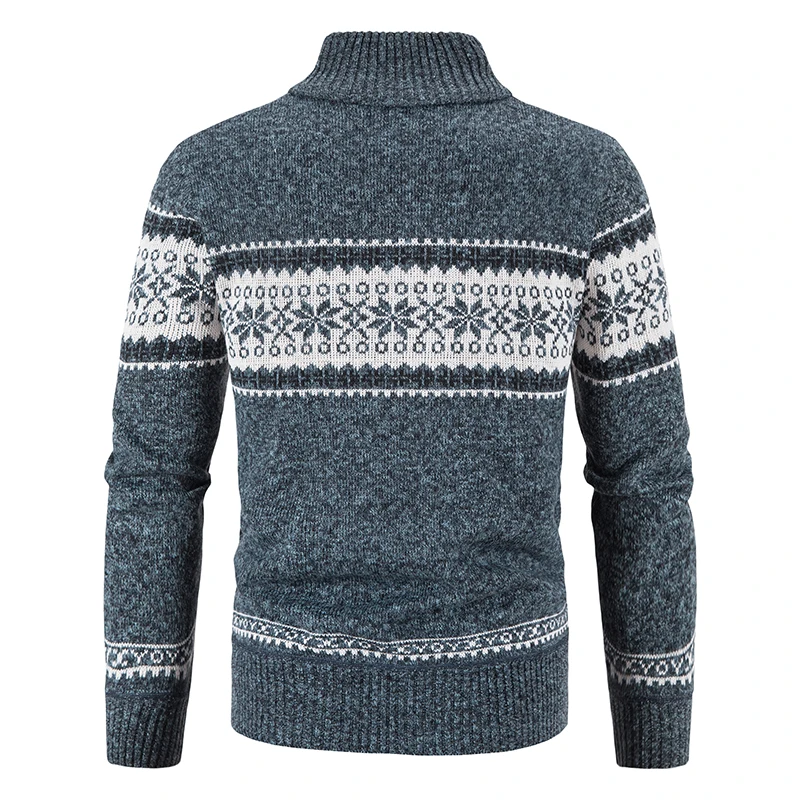 Winter Men's Fleece Cardigan Christmas Knit Sweater Coat Business Casual Jacket Male Wool Cashmere Clothing fleece cardigan sweater coats knitted sweater coat knitted cardigan