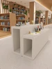 Kraft paper Folding display stand booth long hollow shelf telescopic folding table shopping mall floor rack Hollow strip booth 3