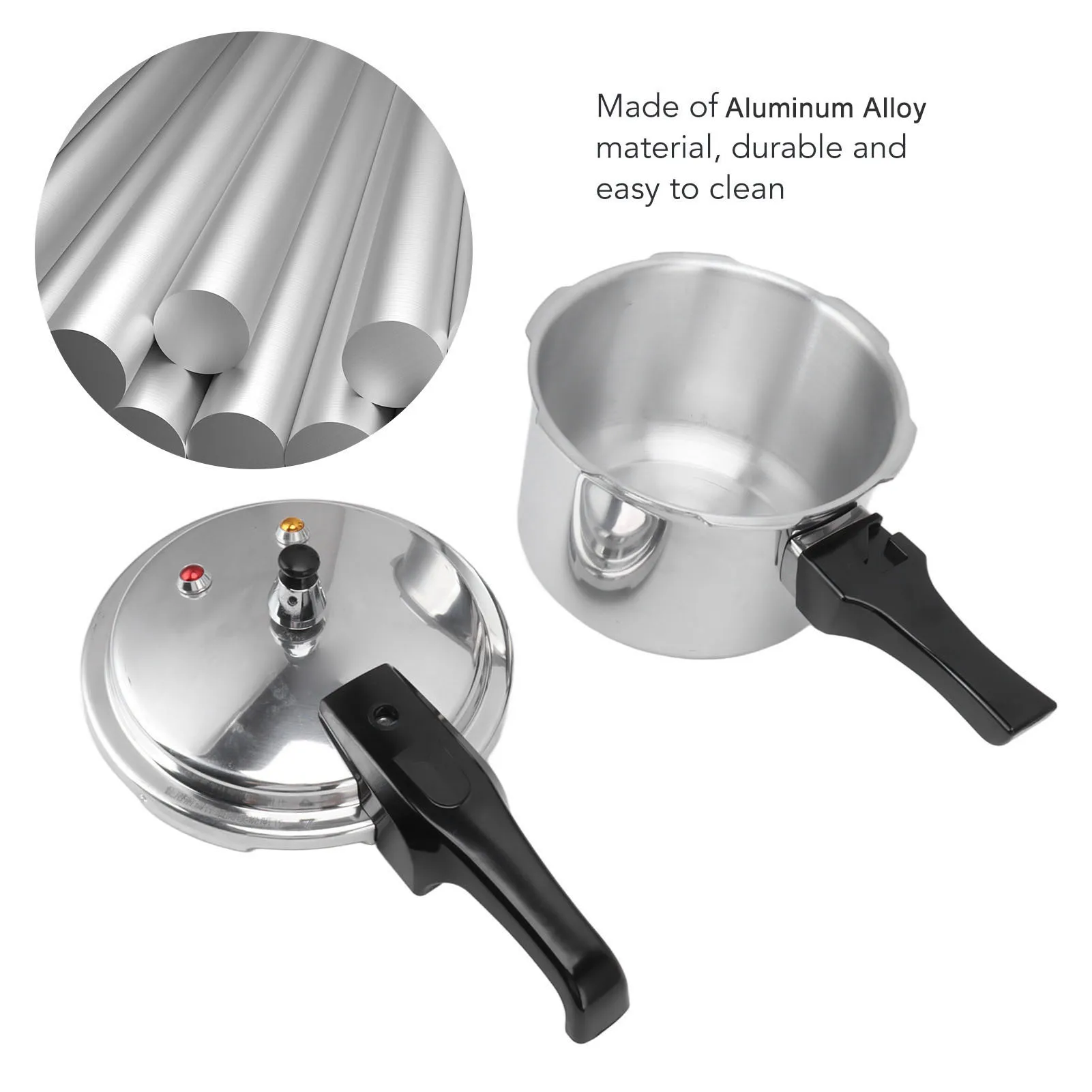 Pressure Cooker 3L Aluminium Alloy 18cm Bottom Mini Pressure Cooker for Gas Stove pressure cooker