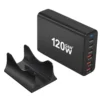 550134-298066.jpg نمط جديد 120 واط شاحن 6 منافذ USB نوع C PD شاحن شحن سريع USB3.0 نوع C شاحن سريع الهاتف المحمول شاحن يو اس بي