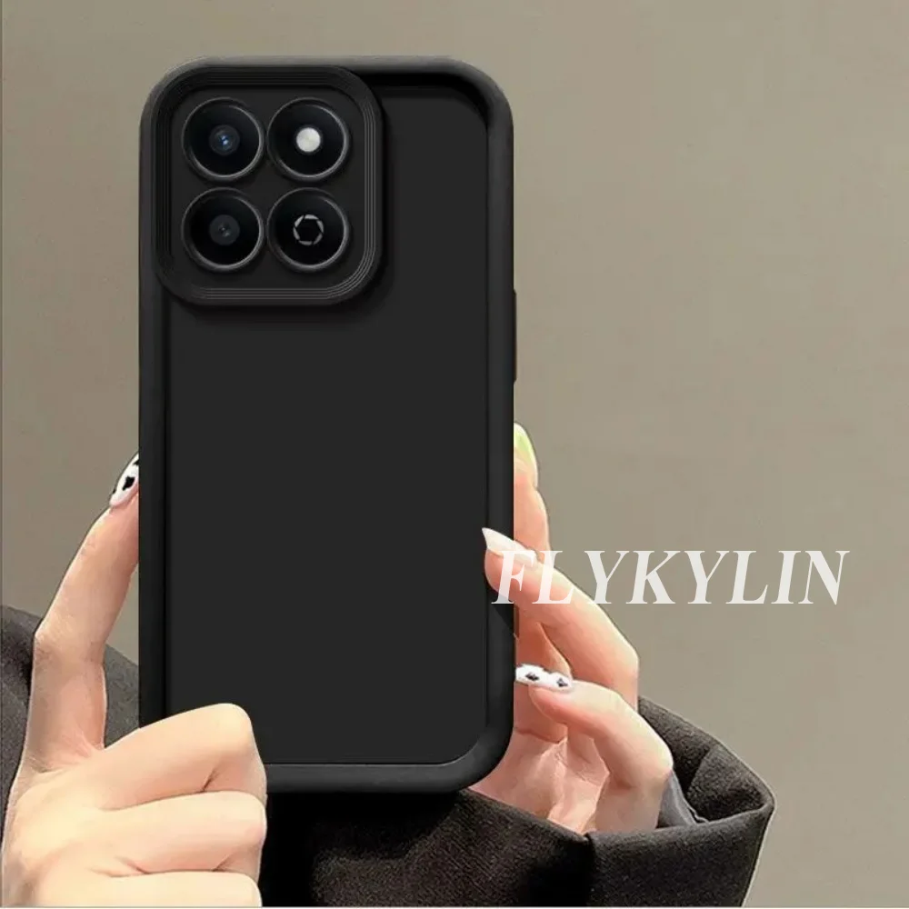 Magnetic Solid Color Soft Silicone Protective Phone Case