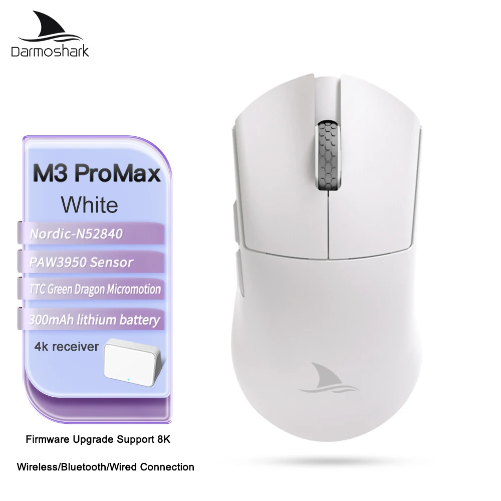 Darmoshark ゲーミングマウス M3 Pro Max ワイヤレス 4K/8K Bluetooth