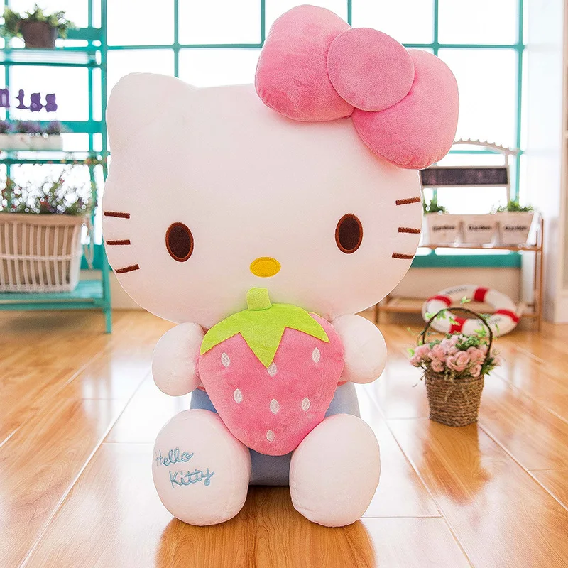30cm  50cm 핫 카와이 헬로 키티 플러시 장난감 베개 인형 봉제 동물 플러시 홈 인테리어, 소녀 생일 선물