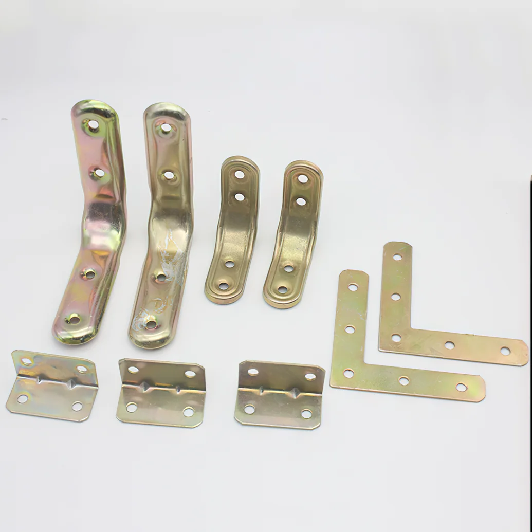2/4/10pcs Metal Bracket Triangle/L-shape Brace Right/Flat Angle Corner Fastener Support Furniture Code Shelf Holder Frame Fixing