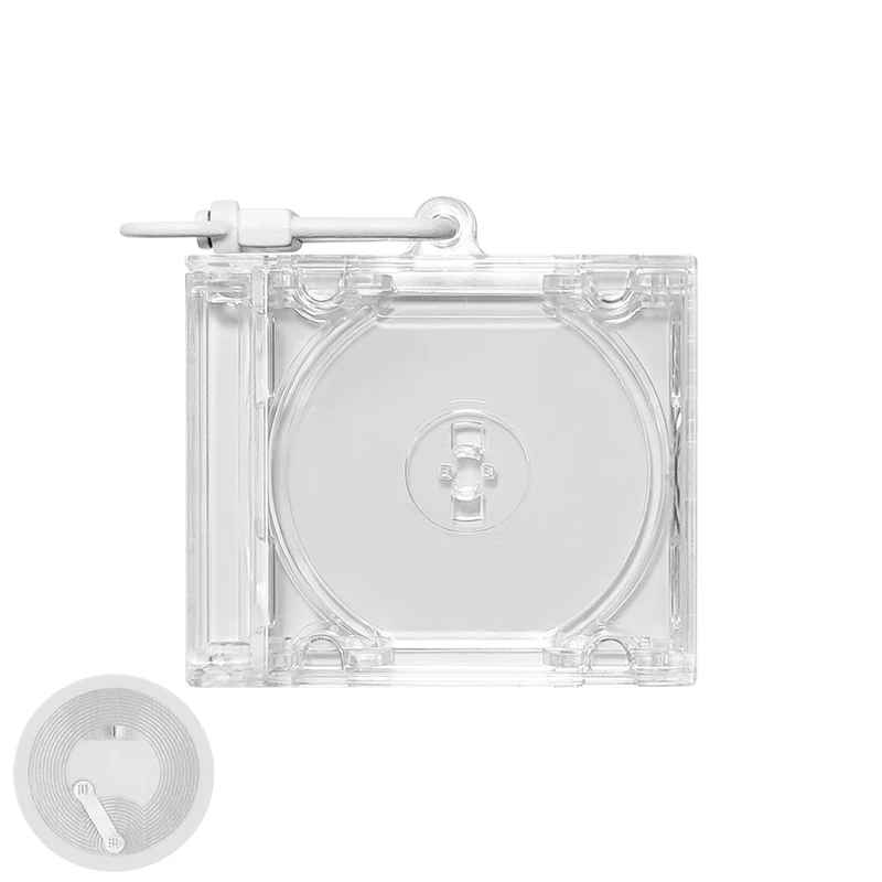 NFC 주변 기념 앨범 DIY 배낭 매달려 장식에 대 한 빈 미니 CD 케이스 키 체인 펜 던 트