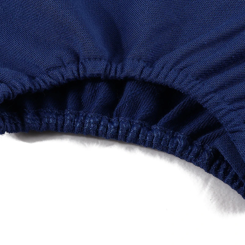 AA-Baby-Strampler, blau, gestrickt, Denim, ärmellos, seitlich gestreift, mit Tasche, für Babys, Jungen und Mädchen, Baby-Overall, Rundhalsausschnitt, Familienset – Detail 12