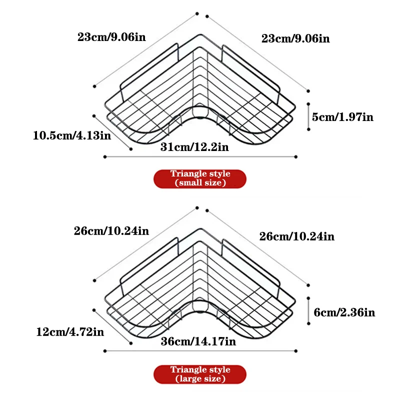 Punch-free Triangular Shelf 6