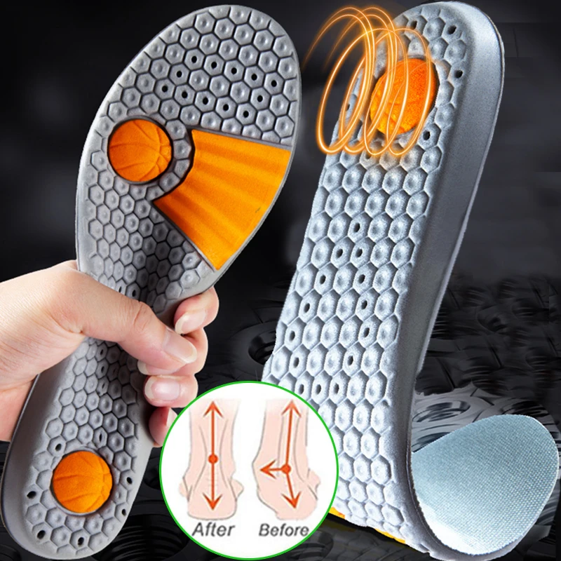 

Memory Foam Sneakers Insole for Men Women Sport Running Shoes Pad Deodorant Breathable Shock-absorbing Orthopedic Care Insoles