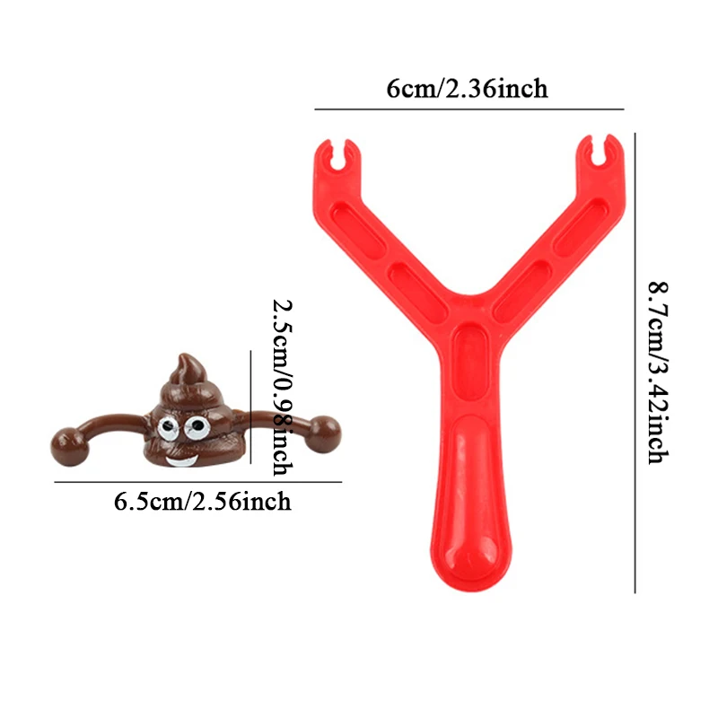Toys Funny Poop Slingshot Prank Fake Poop 5pcs/set Boy Girl Birthday Party Favor Adult Kids Games Gifts Goodie Bag Fillers prank toys fake poop toys