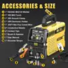 135A MIG Welder 110V Flux Core MIG Welder/Lift TIG/Stick 3 in 1 Welding Machine with Synergy Control Gasless Portable 6