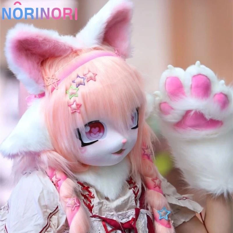 Fursuit Kigurumi Headsets Furry Cosplay Headwear Party Suit Comiket Furries Rubbit Doll Cat Comiket Furries Doll costumes Animal