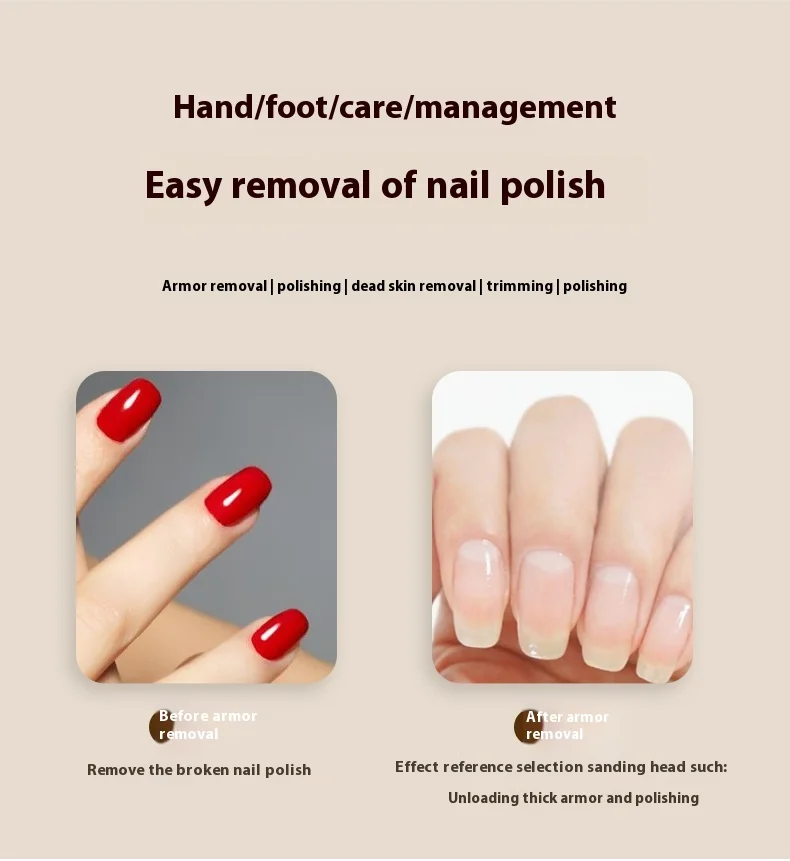 Electric Nail Drill Professional Nail File For Dead Skin Removal_voghion.com