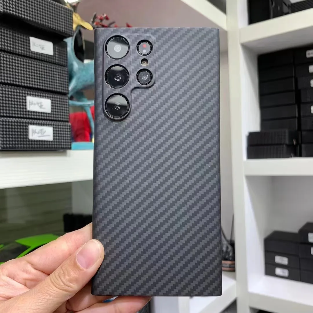 

Лидер продаж, оригинальное арамидное углеродное волокно для Samsung S23, ультраматовый защитный чехол для телефона Galaxy S23plus, задняя крышка, чехол