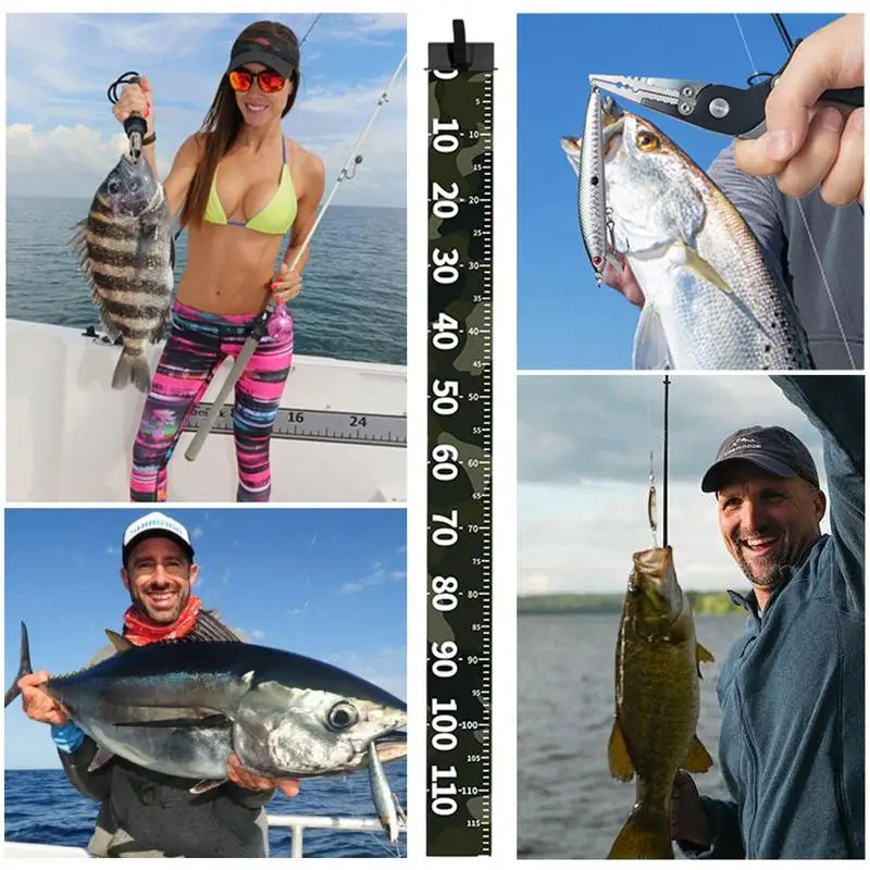 Fish Ruler For Boat Precise Multifunctional Fish Measuring Mat Wear-Resistant Ruler Portable Fillet Mat For Outdoor
