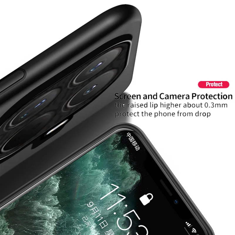 Magnetic Rugged Non-Slip Protective Phone Case with Built-in Metal Plate