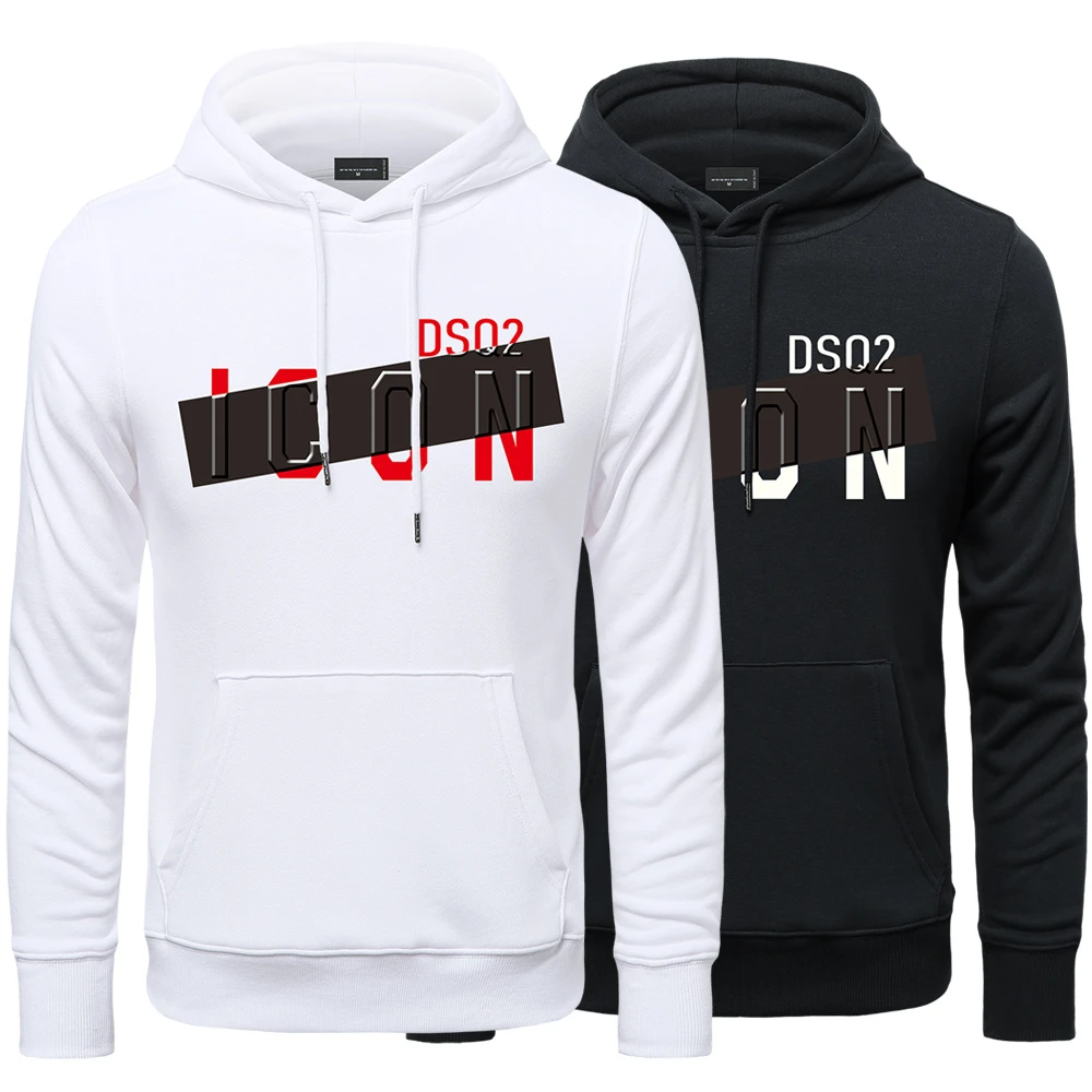 Ropa deportiva hombre, sudaderas de algodón Dsq2 de marca italiana, chándal informal con letras impresas, suéter para novia| | - AliExpress