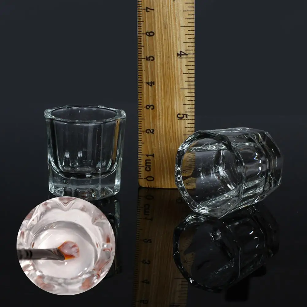 

Glass Dappen Dish High Durability Shatterproof Transparent Eco-friendly Liquid Powder Glassware DIY Nail Art Tools Nail Supplies