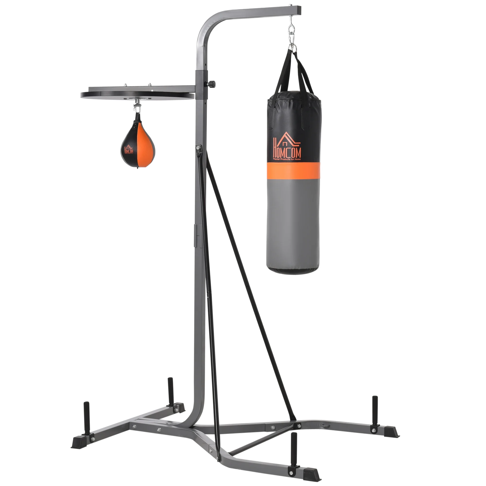 Sacco da Boxe con Supporto, Bersaglio di Reazione da Boxe per Adolescenti e Adulti, Palla da Boxe Indipendente Regolabile in Altezza, Base Piatta con Sacco da Boxe con Supporto, Bersaglio di Reazione da Boxe per Adolescenti e Adulti, Palla da Boxe Indipendente Regolabile in Altezza, Base Piatta con