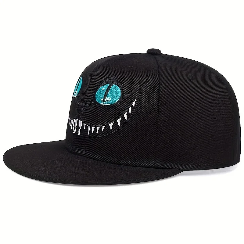 Unisex-Cartoon-Katzen-Stickerei Hip-Hop-Hüte Frühling Herbst Outdoor Verstellbare Freizeit-Baseballkappen Sonnenschutzhut Sport-Golfkappe – Detail 2
