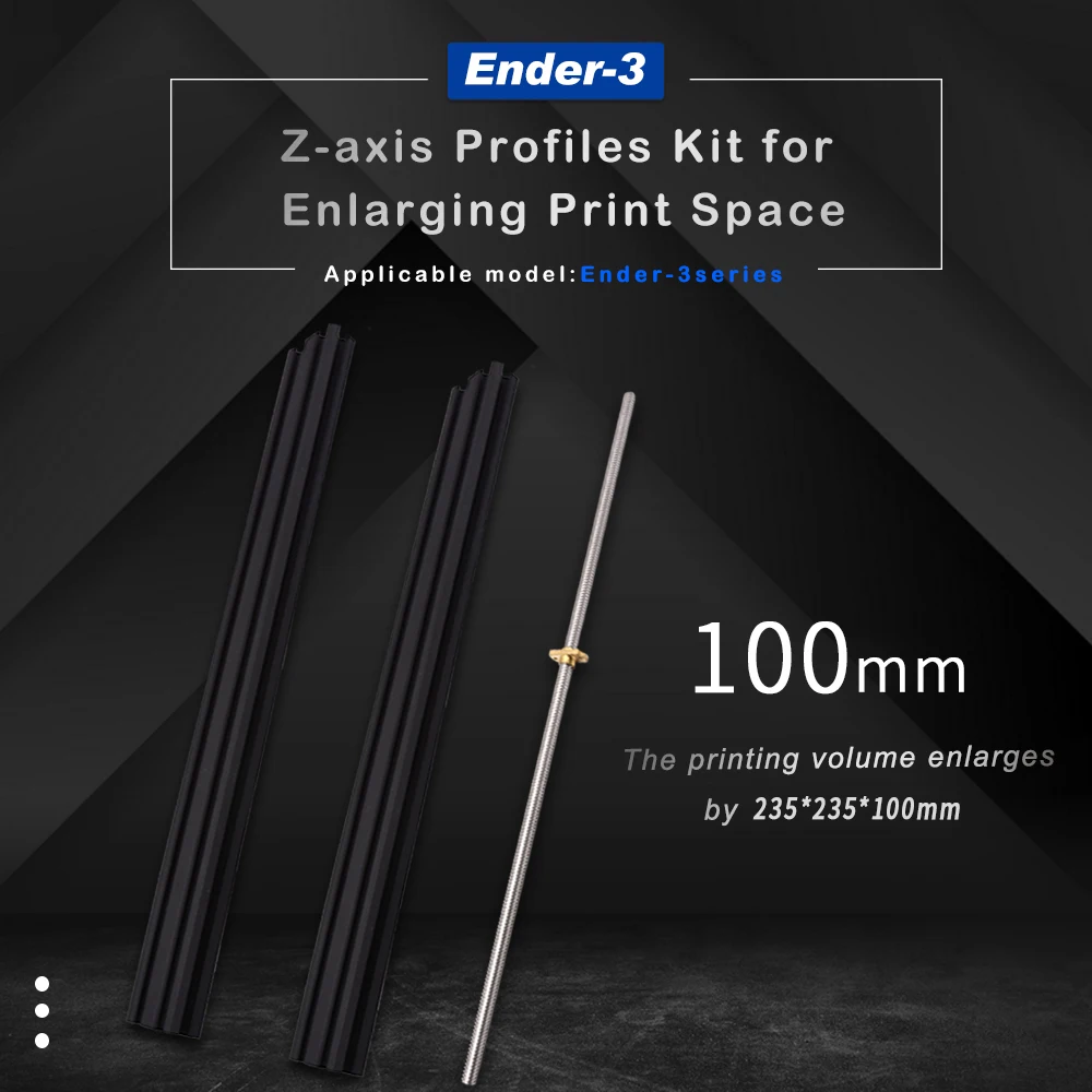 2040 Aluminum Profiles Lead Screw T nut Ender 3 Z axis Extension