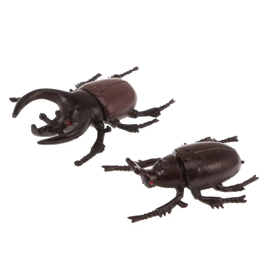 10Pcs Plastic Vivid Beetles Insect Model Animal Kids Party Favor Bag Fillers 6