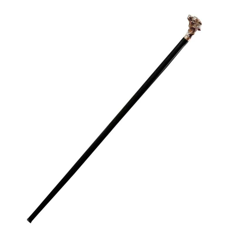 

Wolf Head Walking Stick Luxury Walking Cane Travel Decorative Walking Stick Gift