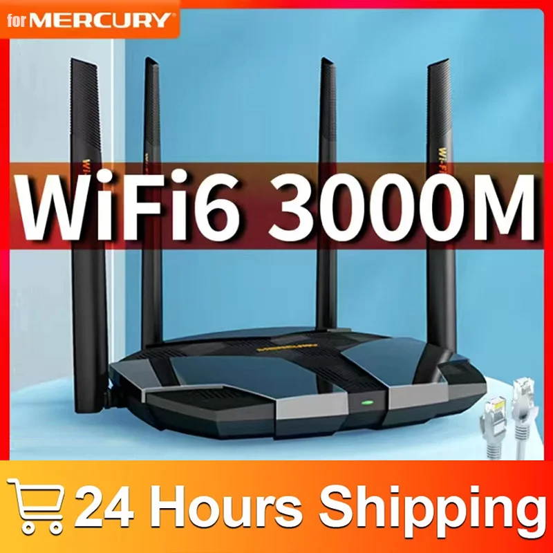 MERCURY 호환 메쉬 라우터, 기가비트 WIFI6, 2.4Ghz, 5G 무선 신호 증폭기, 고이득 안테나, 중국어, X30G, AX3000