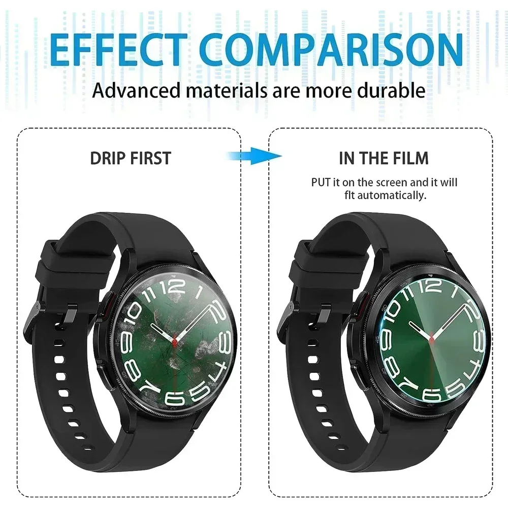 Premium Tempered Glass Screen Protector for Smartwatches - Anti-Scratch HD Film