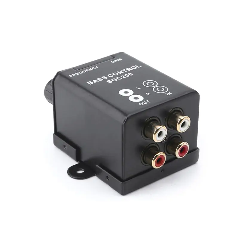 Car Regulator Amplifier Bass Subwoofer Stereo Controller 4 RCA F19A
