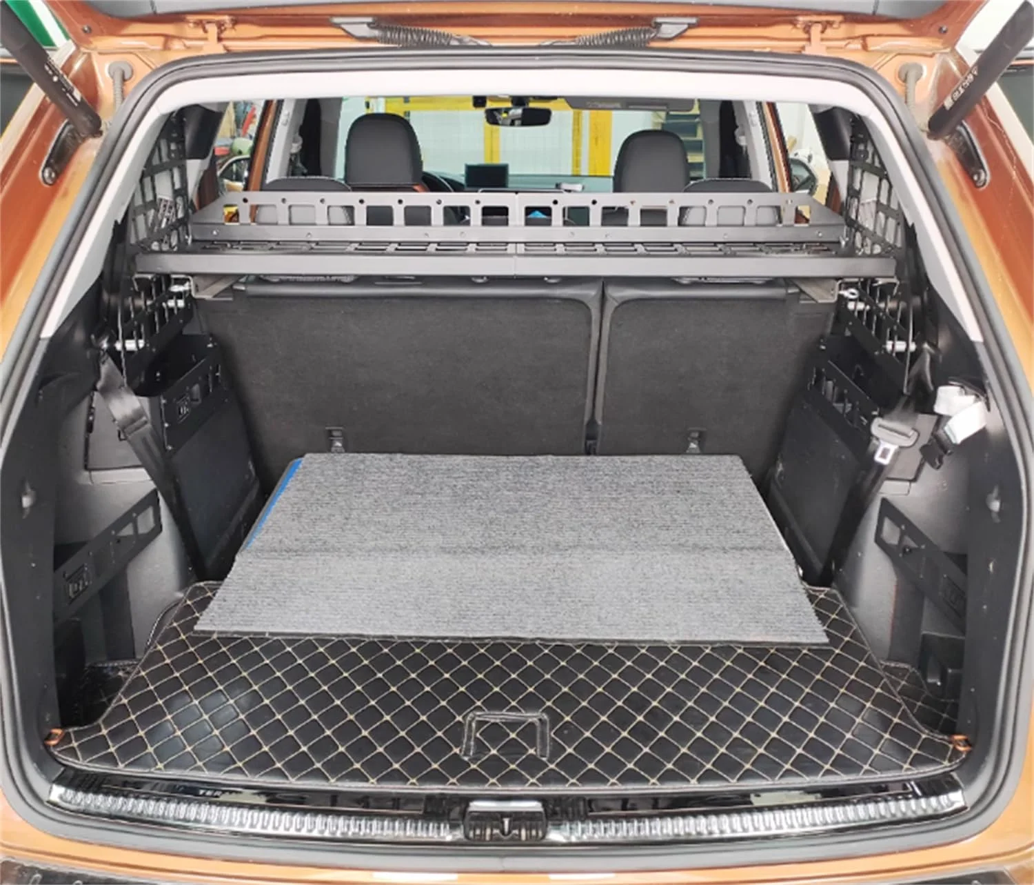

Для VW Volkswagen Atlas 2017-2020 модульная панель для хранения полка для модификации заднего багажника стойка для мусора панель Molle автомобильные аксессуары