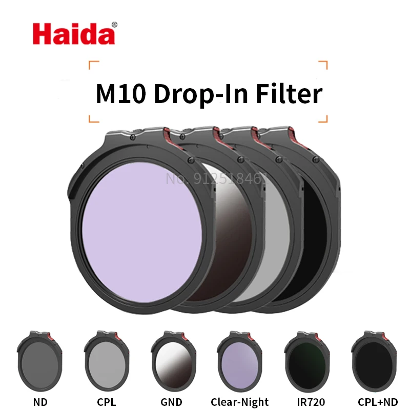 Фильтры для объектива haida 100 мм M10 ND1.8/3 0/4 5/5 0/6 0 GND0.9/1 2 прозрачные ночные cpl IR720