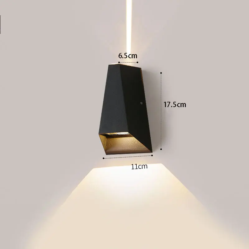 Decorate Line beam LED Wall Lamp AC110V-240V 6W 12W Aluminum Indoor Outdoor IP65