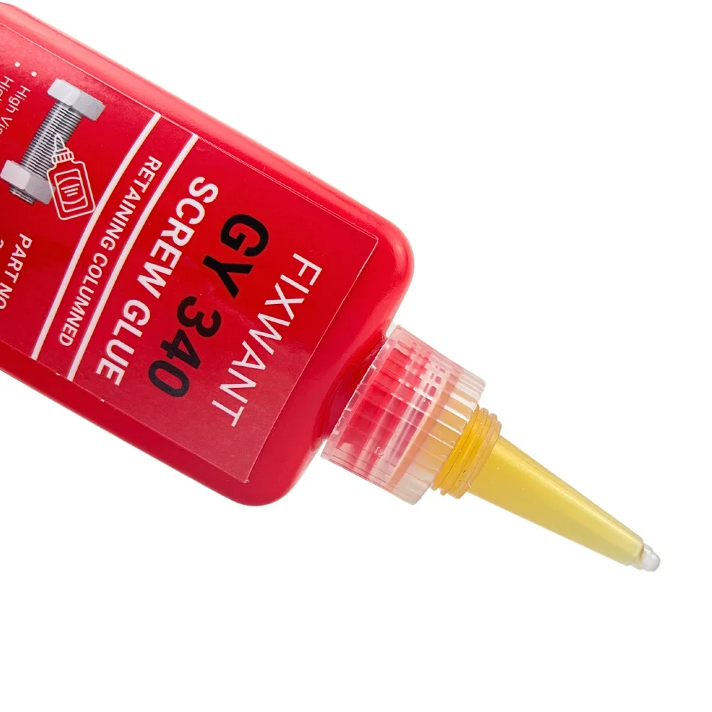 FIXWANT 340 나사 잠금 조임 나사, 녹슬지 않는 코킹 방지, 온도 저항, 무산소 접착제 50ml