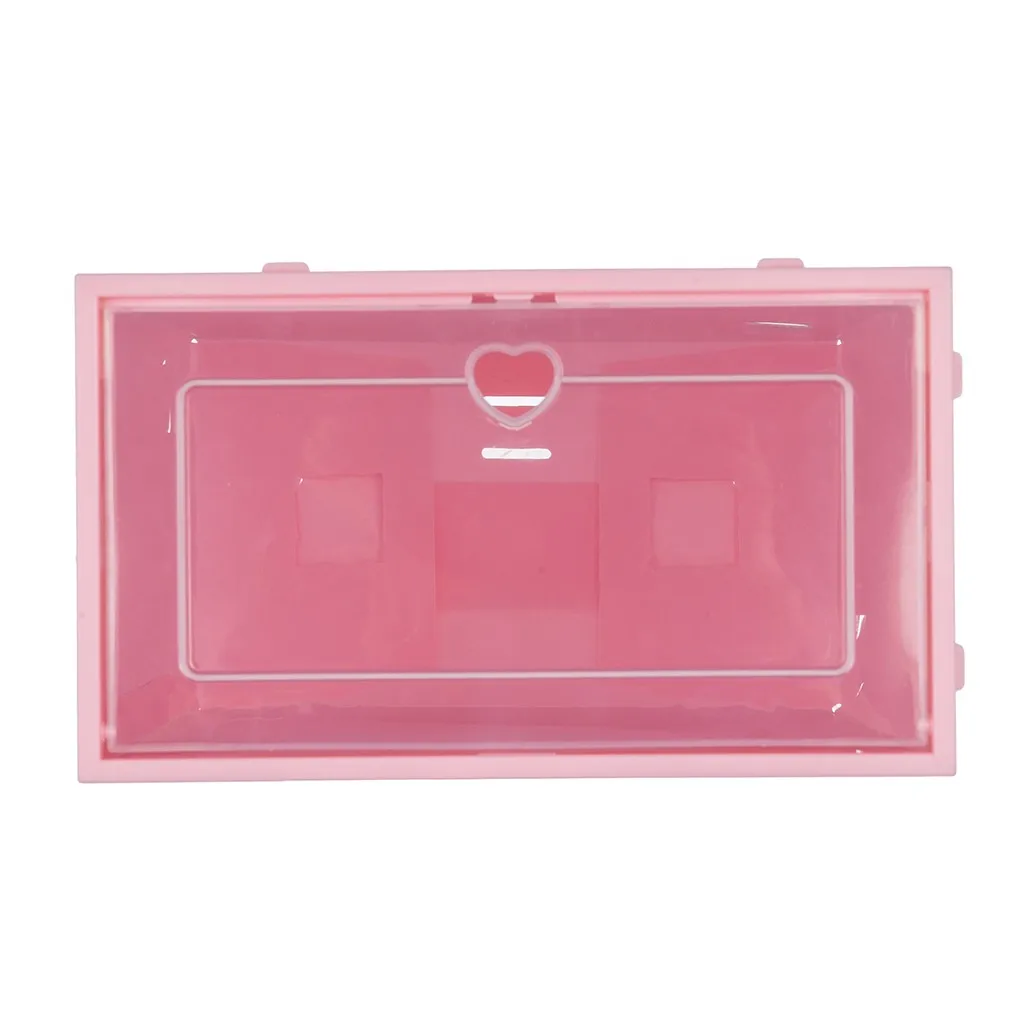 Shoe Storage Boxes 1PC Foldable Plastic Transparent Shoe Box Storage Clear Organizer Stackable Containers with lids Display